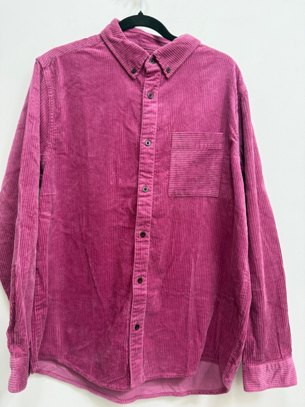 Houston White Pink Corduroy Button-Down Shirt